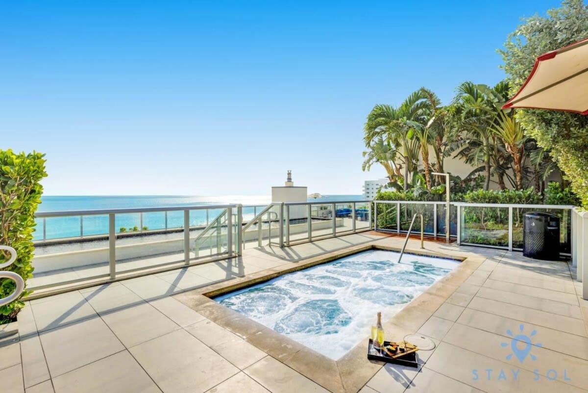 Apartamento Tropical Oasis - Rooftop Pool- Near Beach - Gym Hollywood Exterior foto